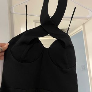 Black unique gown. Very new and great condition. Only tried on once